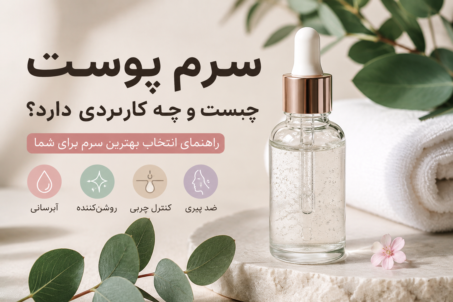 سرم پوست چیست؟ راهنمای انتخاب و استفاده از سرم صورت