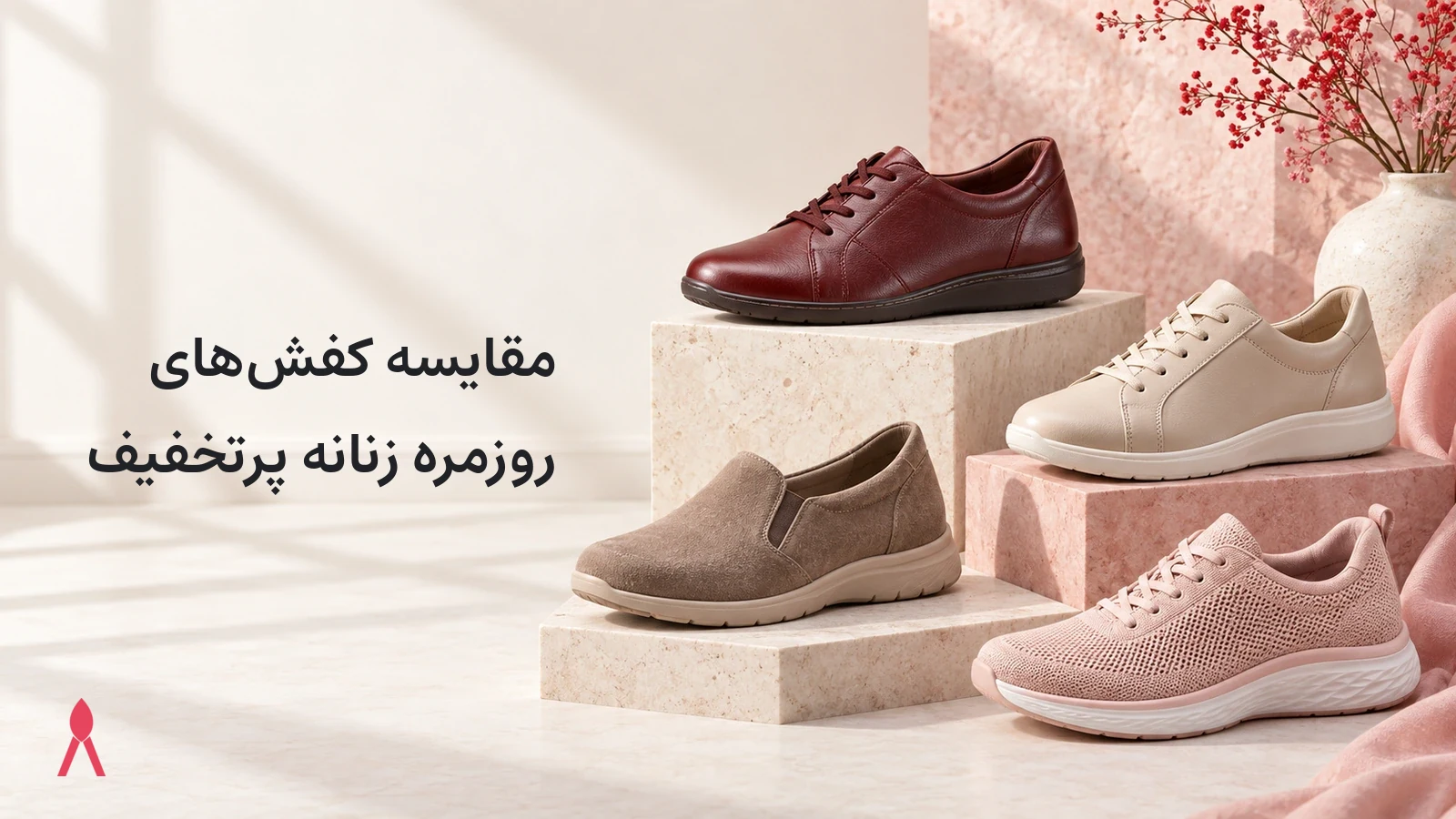 مقایسه کفش‌های روزمره زنانه پرتخفیف